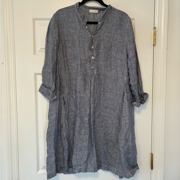 CP SHADES  Jasmine Tunic Linen Top/ Dress M - Picture 1 of 6